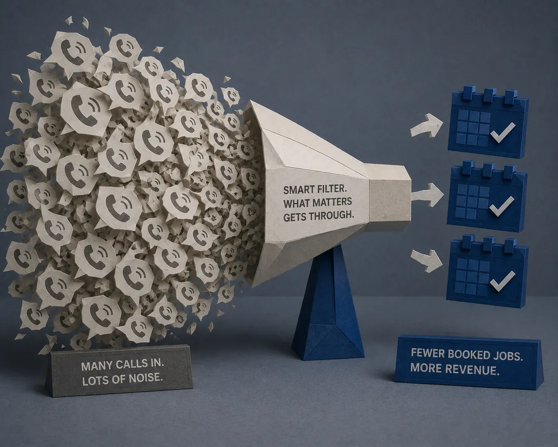 Paper-craft dashboard with charts showing booked jobs